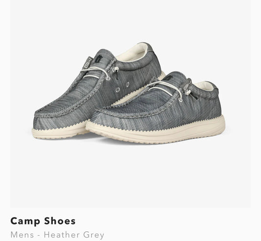 CAMP SHOES-MEN HEATHER GREY