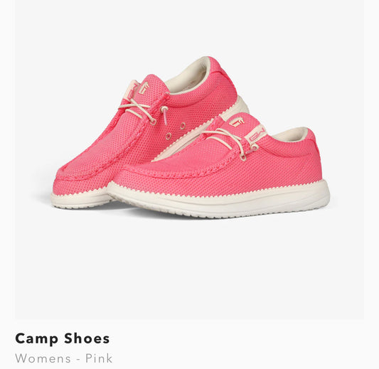 CAMP SHOES-WOMENS, PINK