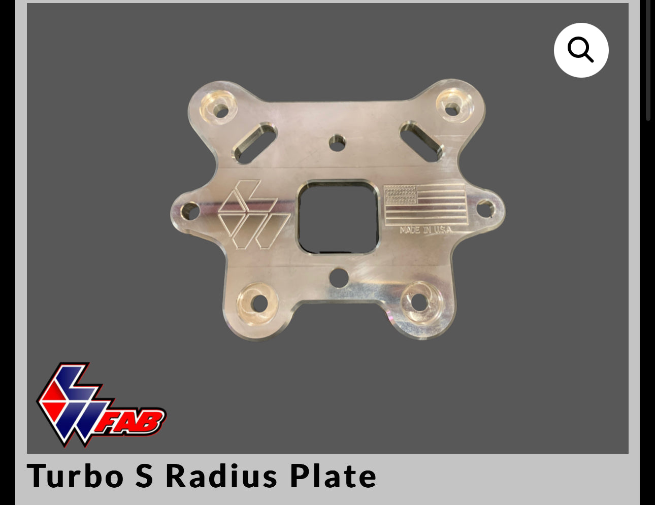 L&W TURBO S RADIUS PLATE