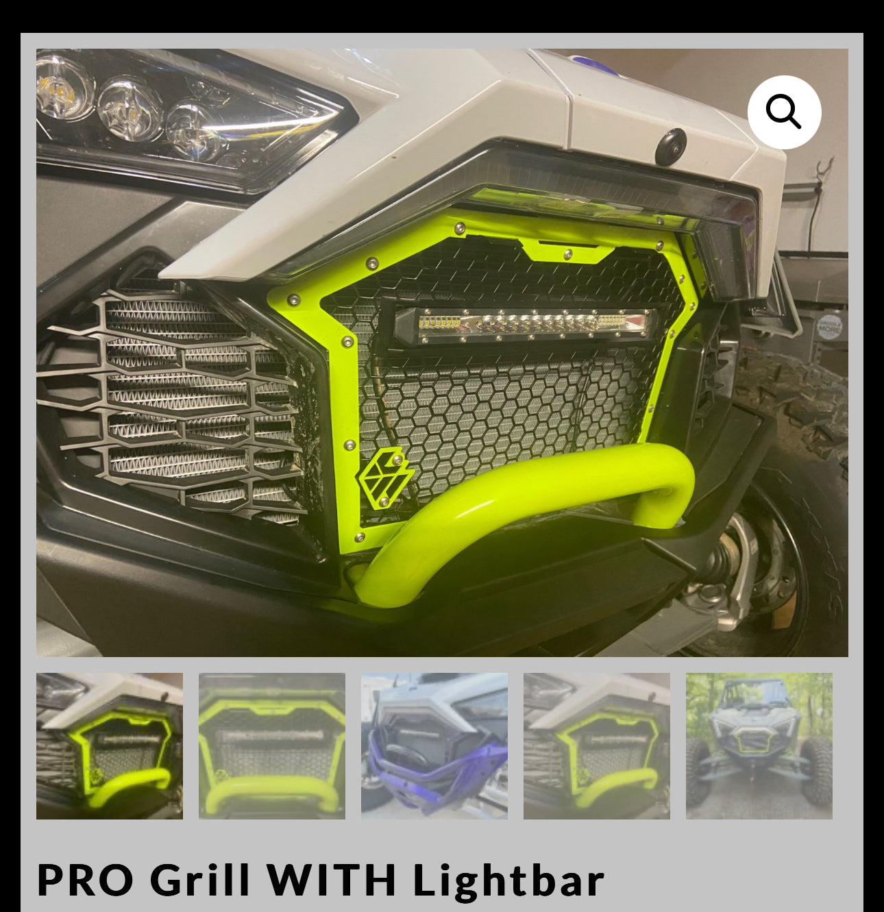 L&W PRO R GRILL WITH LIGHTBAR