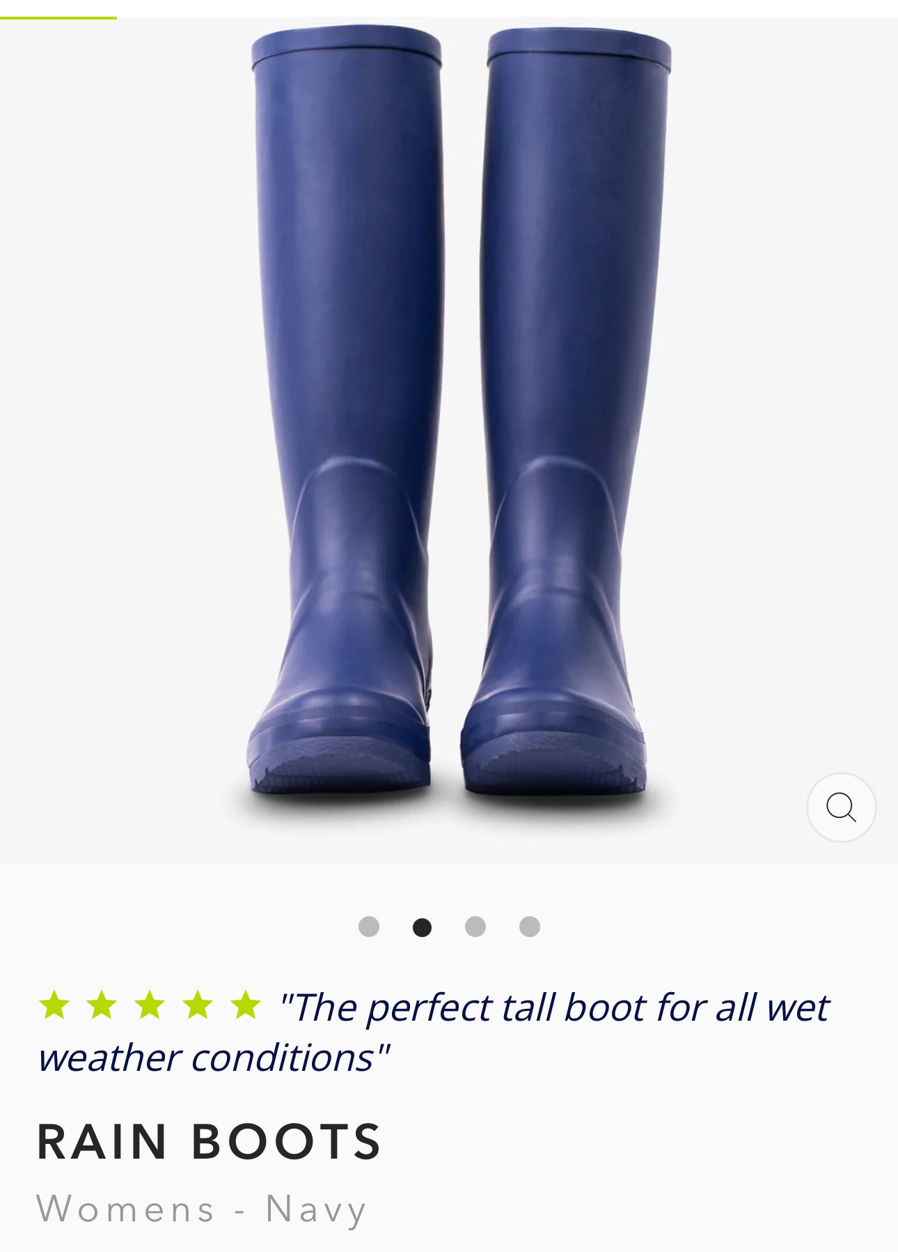 RAIN BOOTS, WOMENS-NAVY