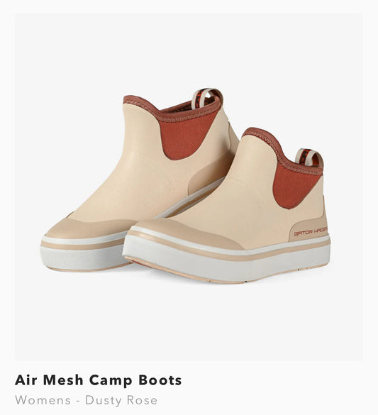 Camp boots-women air mesh -dusty rose