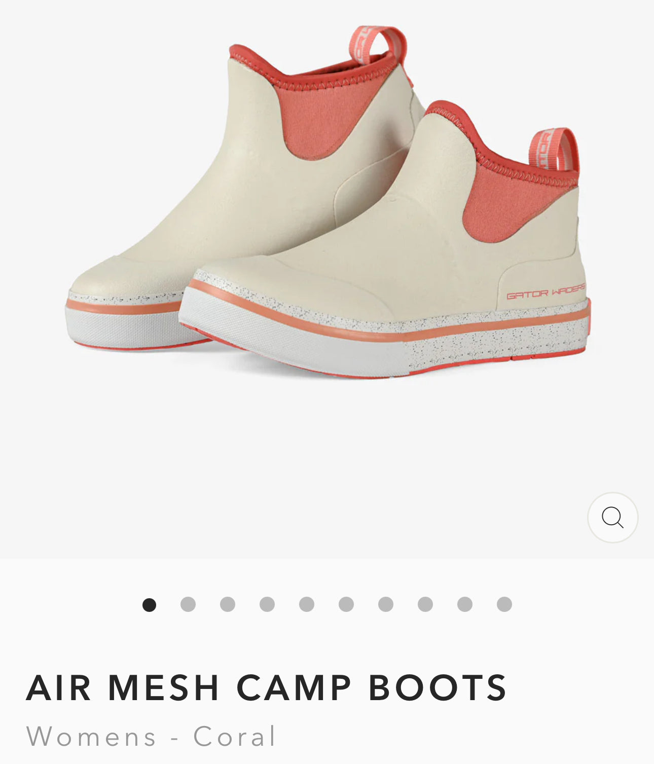 Camp boots air mesh, women's coral